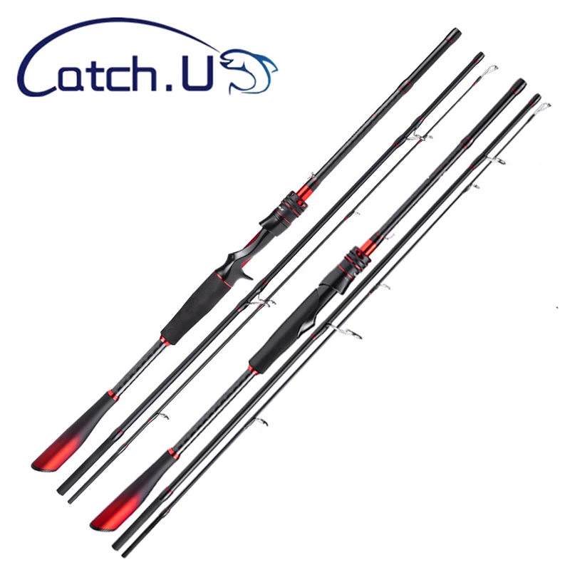 

3-section Fishing Rod Carbon Fiber Spinning/Casting Pole Bait Weight 7-35g 1.8M 2.1M 2.4M Portable Travel Fast Bass Fishing Rods