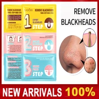 3 step set blackhead removal pore reduction nose patch deep cleansing hydrating beauty nasal mask facial t zone treatment 2022