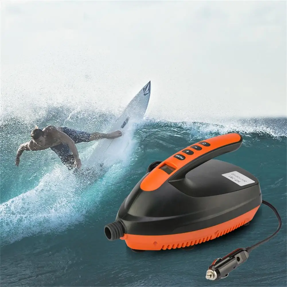 New 12V SUP Max 16PSI Dual Stage Electric Air Pump Intelligent Inflatable Pump for Inflatable SUP Stand Up Paddle Surfing Board