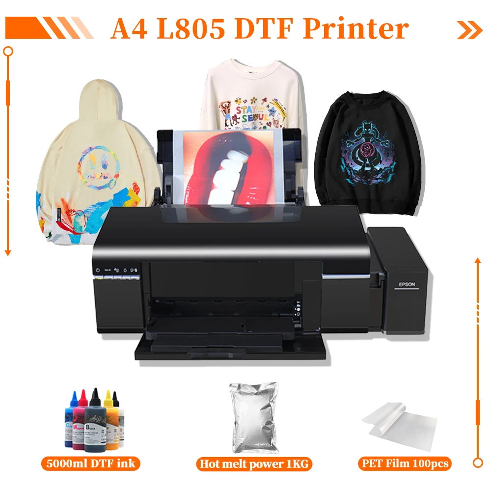 

Принтер A4 DTF для печати на футболках, принтер DTF для переноса пленки, принтер для печати на толстовках, текстильной одежде, принтер A4 для прямой печати