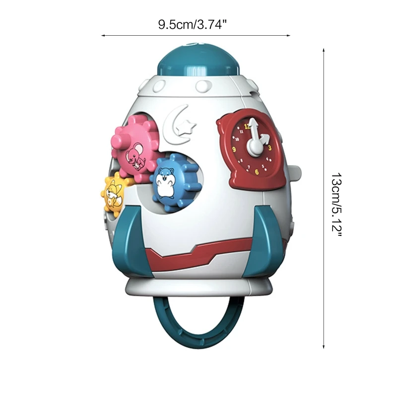 Handheld Music Drum Toy Sound Enlightenment for TIME Teaching Baby Room Plastic