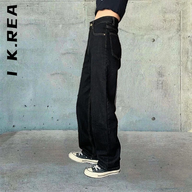 

I K.Rea Y2k Baggy Loose 2022 High Waist Denim Pants New Women Jeans Wide Leg Pants Women Large Size Woman Trousers