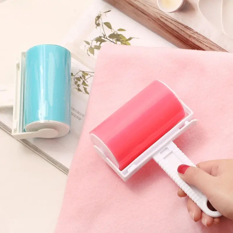 

Cover Band Washable Reusable Household Hair Removal Cleaning Remover Portable Hair Rolle Clothes Hair Pet Hair Sticky Roller
