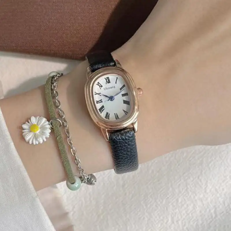 Изысканные Модные простые женские кварцевые часы уникальные тонкие небольшие