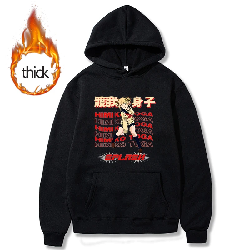 

Anime My Hero Academia Himiko Toga Hoodies Kawaii Women Sweatshirt Funny Cartoon Graphic Pullover Harajuku Oversized Unisex