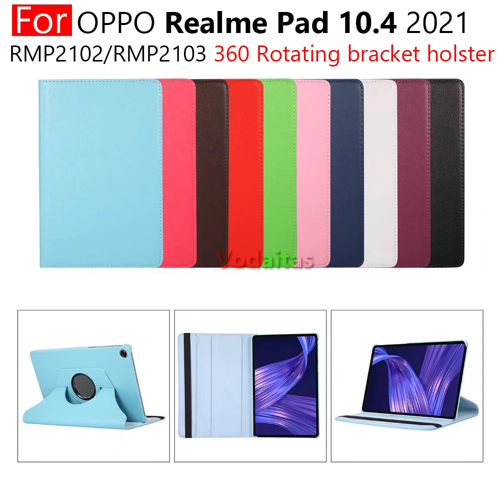 

Чехол для планшета Realme Pad 10,4 дюйма 2021 дюйма RMP2102 RMP2103, кожаный 360 смарт-чехол для планшета OPPO Pad 11 2022, чехол