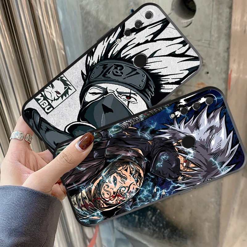 

NARUTO Japan Anime Phone Case For HUAWEI P20 Lite Pro Plus P20 Lite 2019 Liquid Silicon Protective ShockProof Back Carcasa TPU