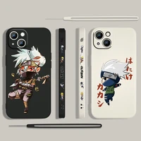 hot anime naruto boy for apple iphone 13 12 mini 11 pro xs max xr x 8 7 6s se plus liquid left rope silicone phone case