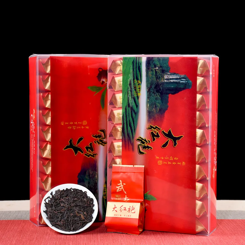 

130g Oolong Tea Big Red Robe Tea Wuyi Black Tea Big Red Robe Oolong Big Red Tea For Health Care Lose Weight Green Food