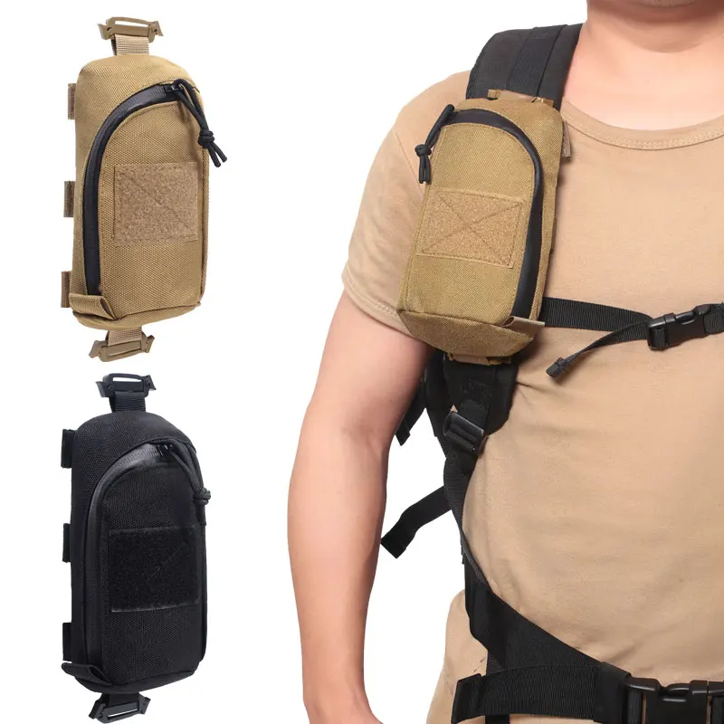 

Tactical Molle Pouch Military EDC Tool Bag Phone Pouch Hunting Accessory Bag Shoulder Strap Pack Compact Bag for Outdoor Hiking