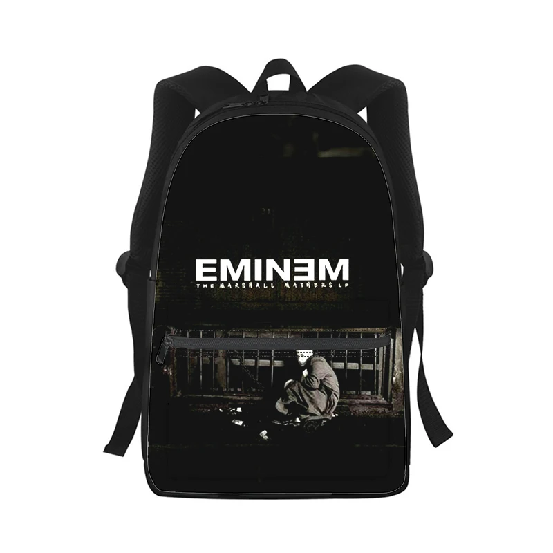 Eminem Men Women Backpack 3D Print Fashion Student School Bag Laptop Backpack Kids Travel Shoulder Bag