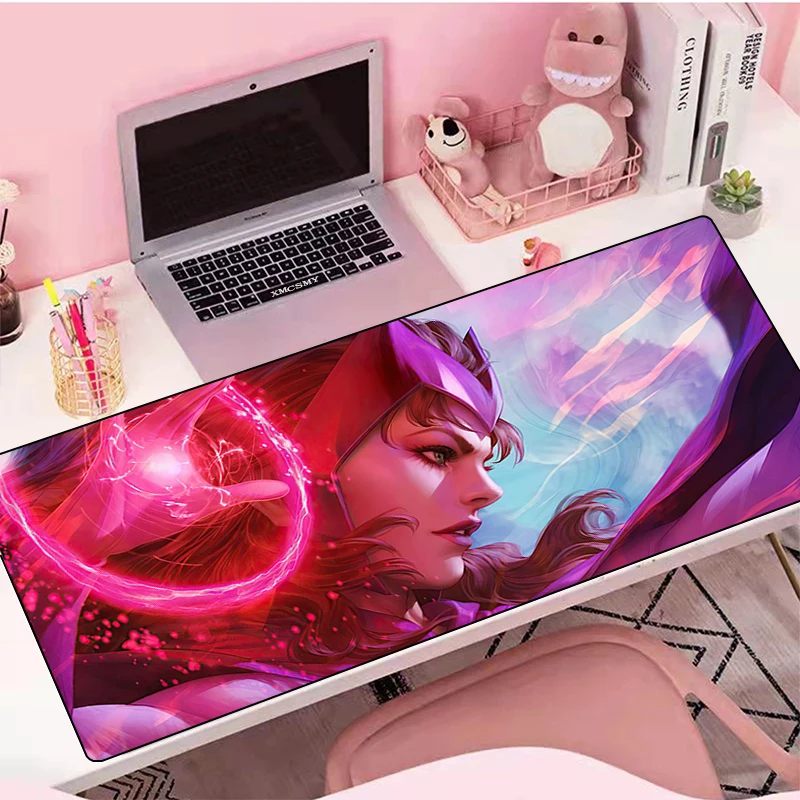 

Большой игровой коврик для мыши Scarlet Witch, Аниме Коврик для мыши, аксессуары для ПК, Настольный коврик, резиновый коврик, настольная защита, ге...