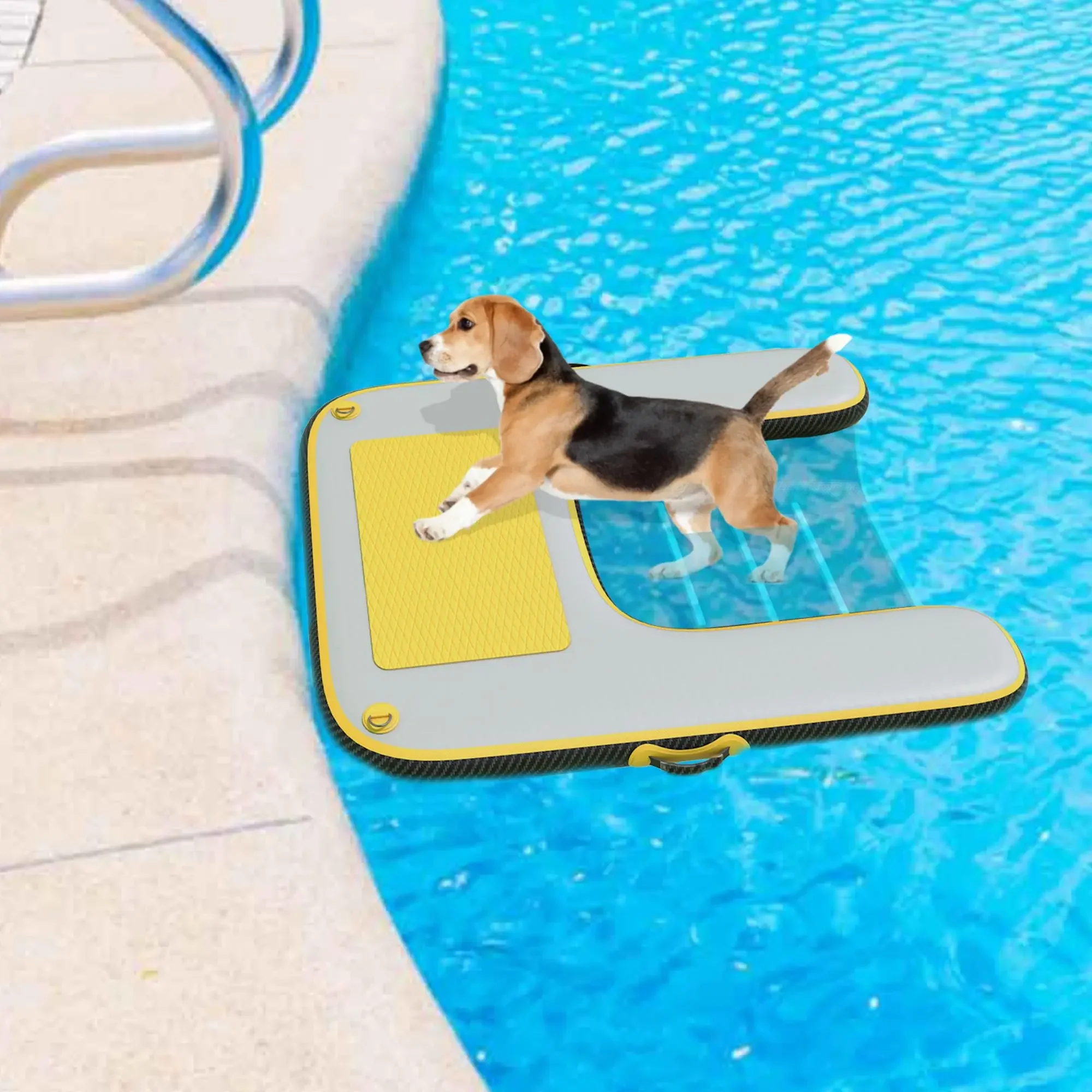 Высококачественная водная Детская Надувная лестница для доков в бассейне