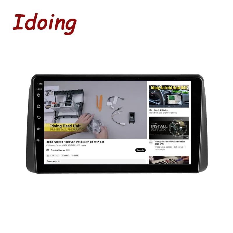 Головное устройство Idoing на Android для Chrysler Grand Voyager 5 2011-2015 автомобильное радио