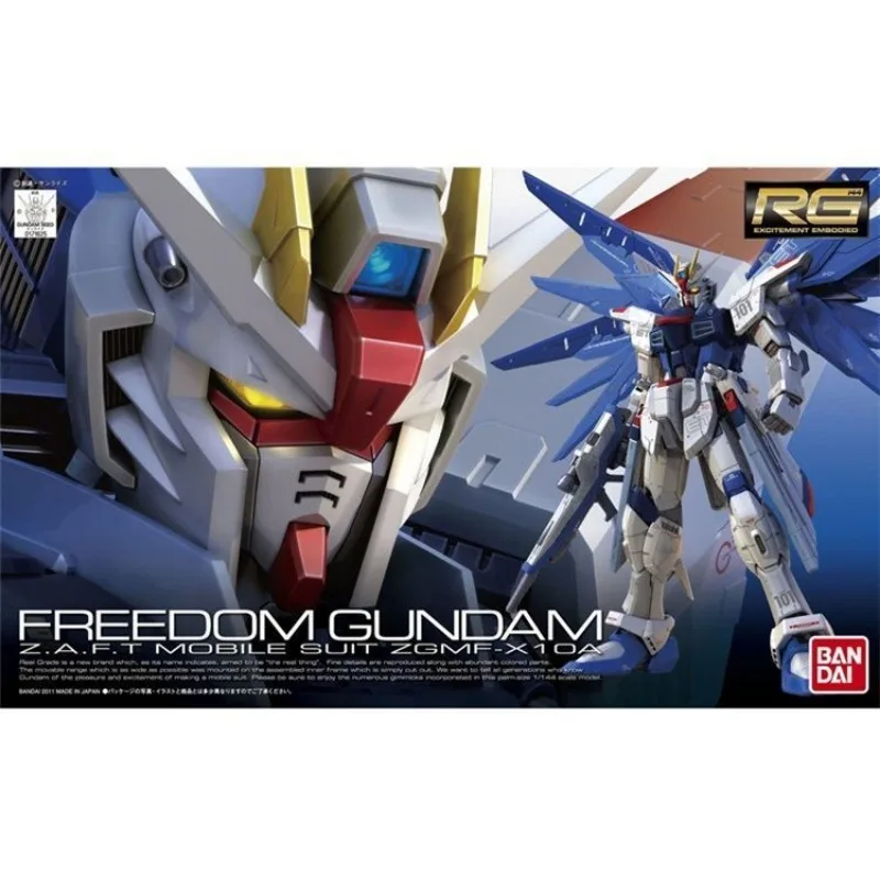 

Bandai Original RG 05 1/144 FREEDOM Gundam SEED Build-up Toy Gifts Kids