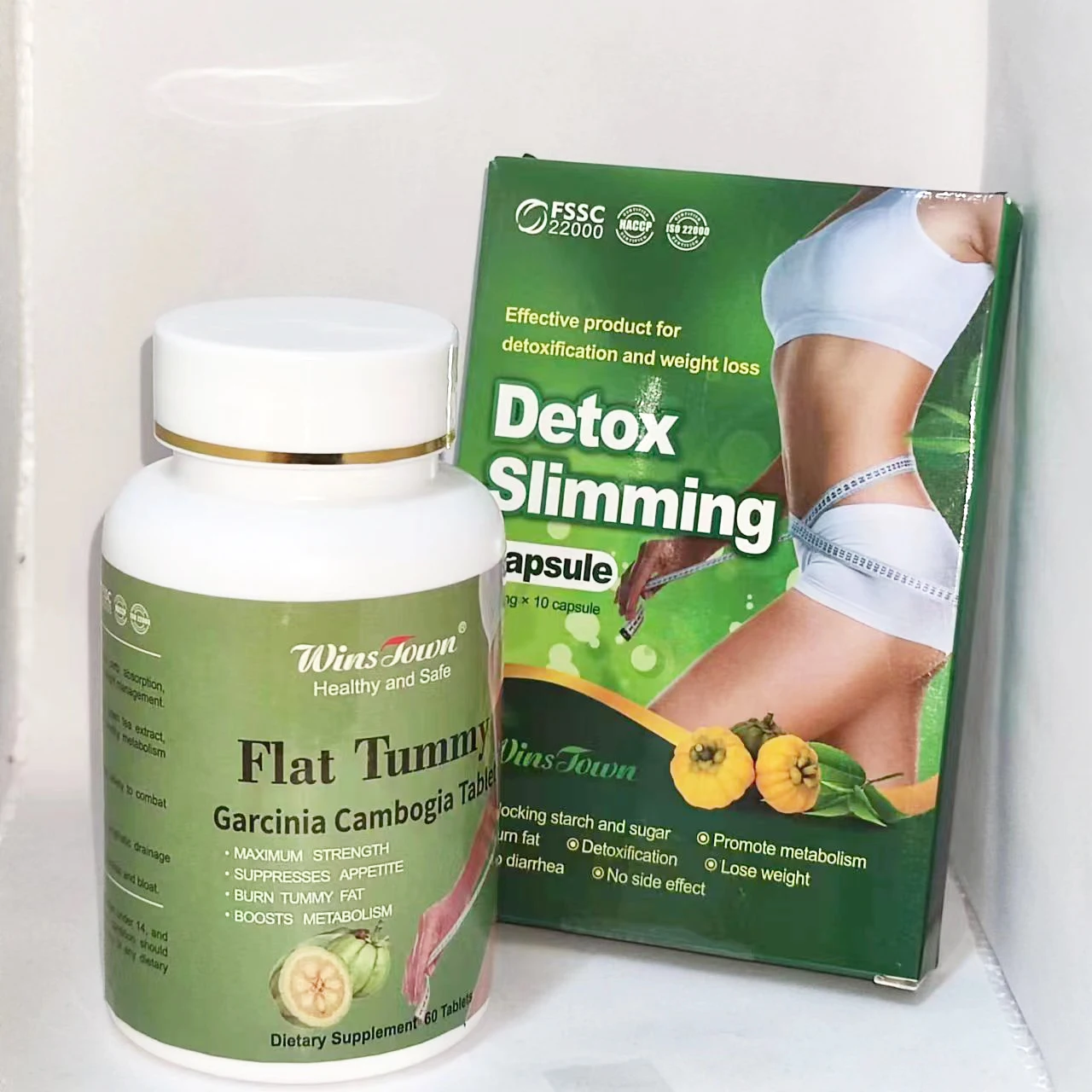 

1 Botttle 60Pill Slim Slimming Flat Tummy Tablet Pill Appetite and1 Box Detox Slimming Capsule Fat Burn Weight Loss Diet Pills