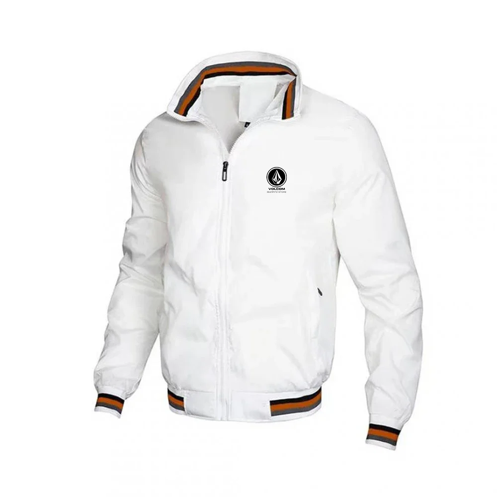 Autumn Men's VOLCOM BIARRITZ STORE Jacket casual splicing baseball stand up collar street sports mountain high-quality jacket