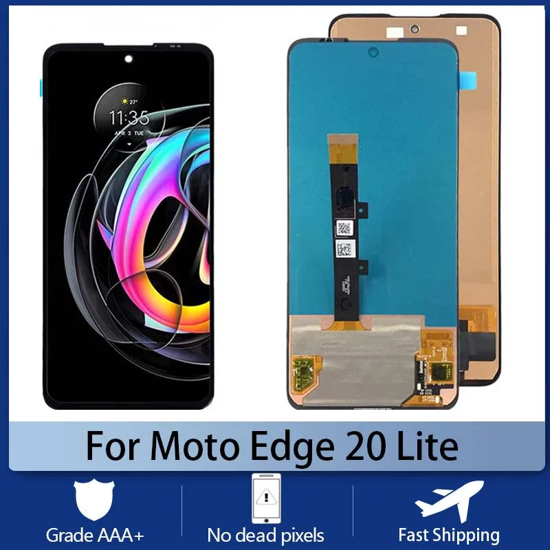 

Original For Motorola Moto Edge 20 Lite Mobile Phone Screen Tela Edge 20 Fusion XT2139-1 LCD Display Touch Screen Digitizer