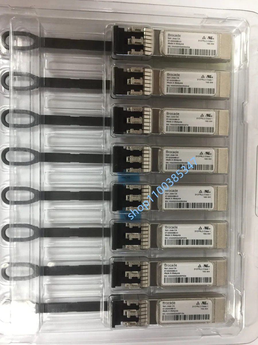 brocade sfp 16gb 57-0000088-01 brocade 16G SW 850NM SFP+ Used in 6520,6510,6505 Multimode Module/brocade 16g sfp/switch 16g sfp