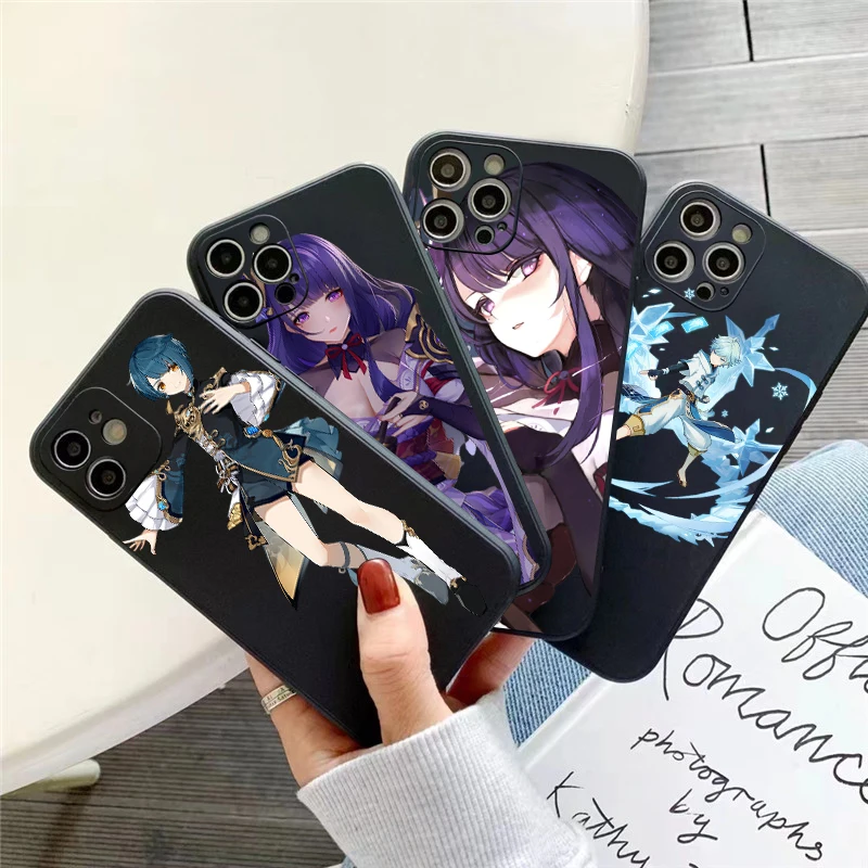 

Genshin Impact Project Game Phone Case For iPhone 11 13 12 Pro Max 12 13 Mini X XS XR MAX SE 6 7 8 Plus Carcasa Back