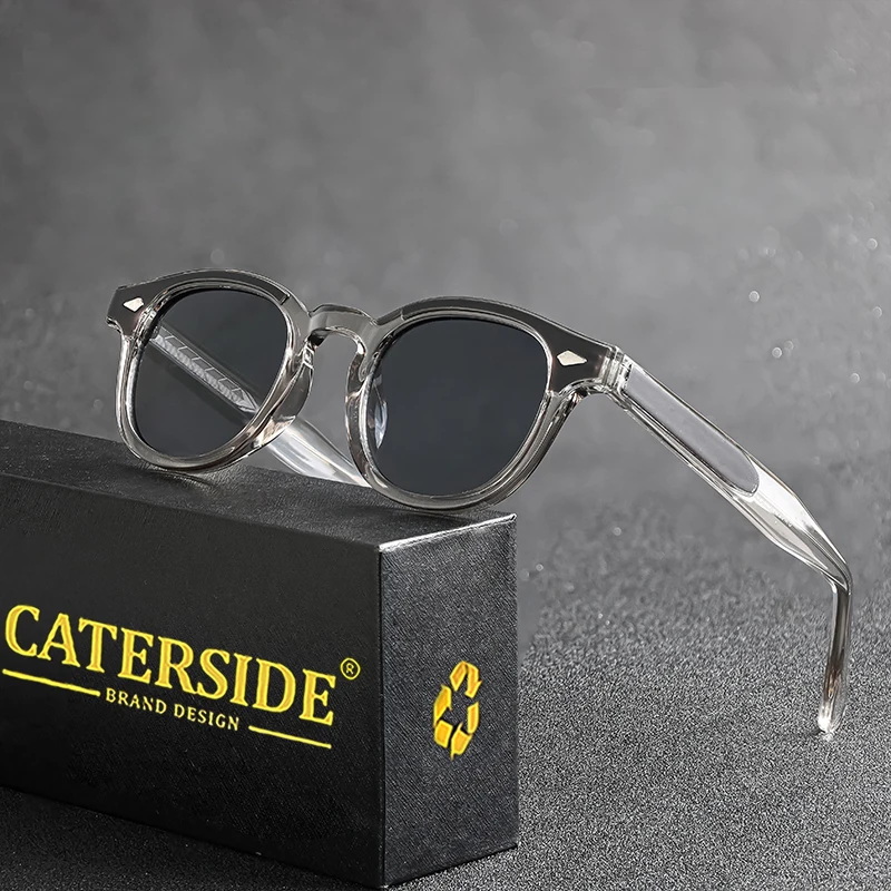 CATERSIDE Ретро модные круглые солнцезащитные очки мужские брендовые по