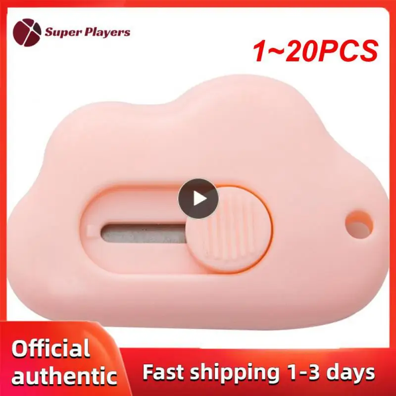 

1~20PCS Cute Rabbit Cloud Color Mini Portable Utility Knife Paper Cutter Cutting Paper Razor Blade Office Stationery Cutting