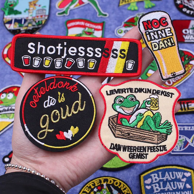 Заплатки с отверстием для одежды, нашивки с вышивкой для курток