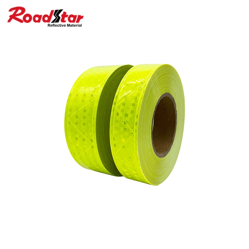 

Roadstar W-образная блестящая маленькая квадратная высоковидимая ПВХ приматическая светоотражающая лента для пришивания на одежду предупредительный знак 3,5/5 см Ширина