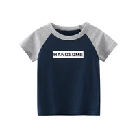 new kids summer clothes toddler boys cotton t shirts baby short sleeve letter printed t shirt child boutique outfits infant tops