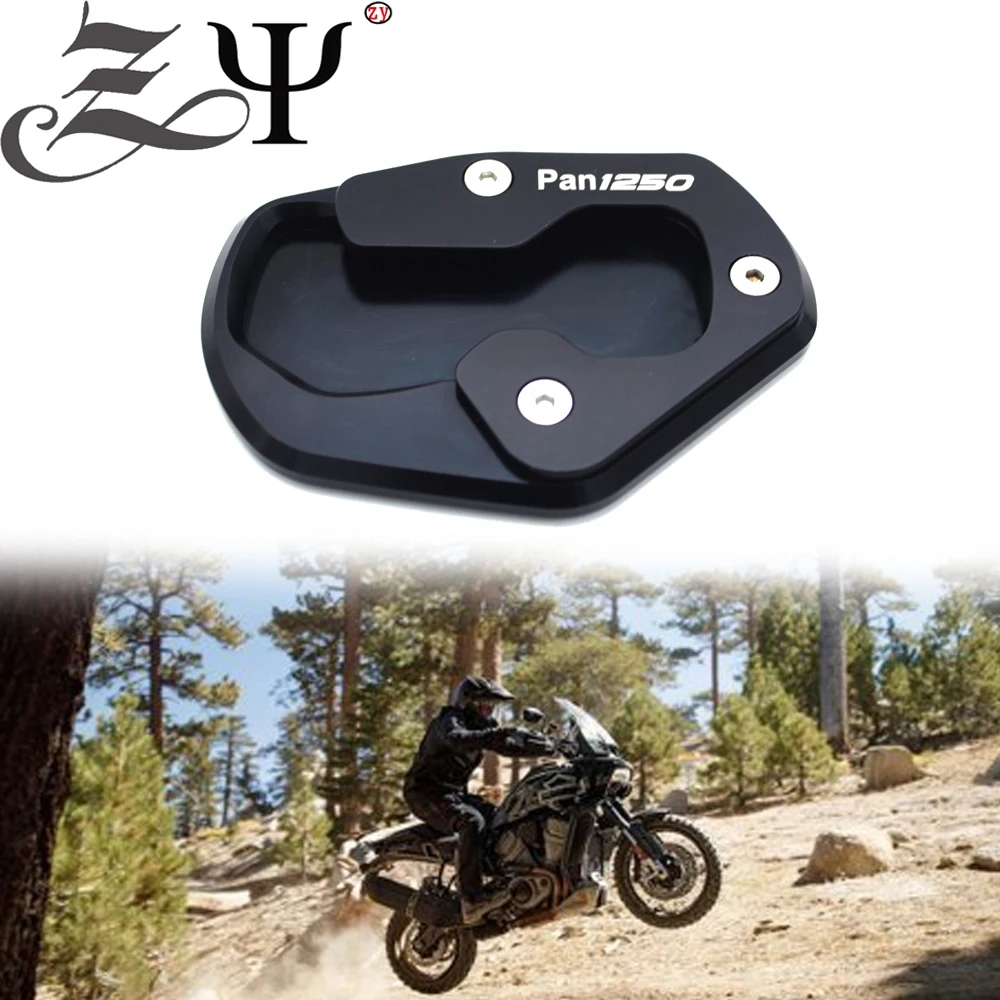 

Motorcycle Accessories Kickstand Extension Plate Foot Side Stand Enlarge pad FOR Harle PAN AMERICA 1250 1250S 2021 2022