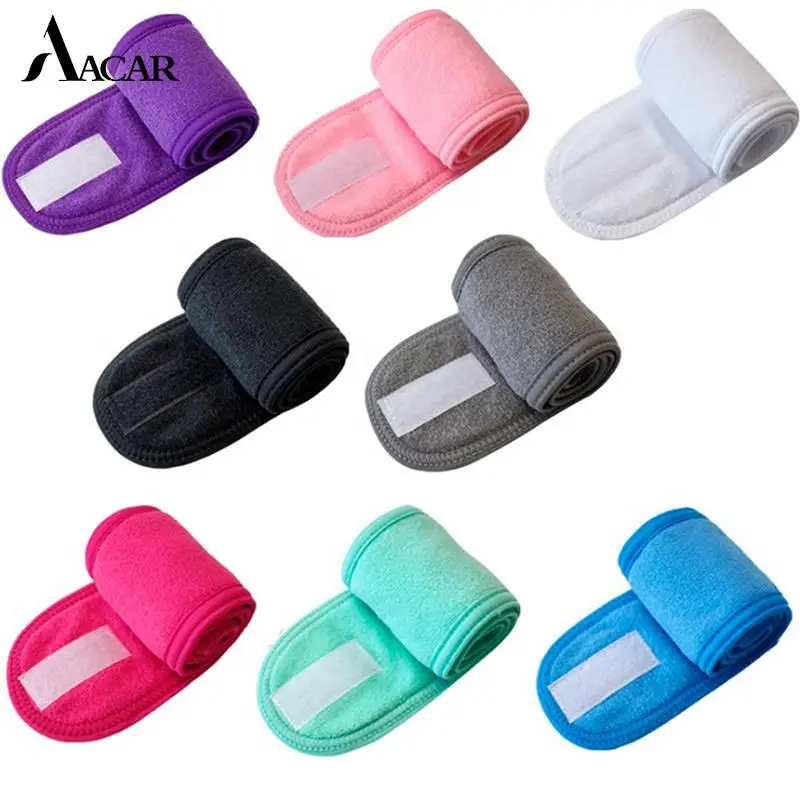 

Soft Toweling Bath SPA Facial Hairband Adjustable Makeup Headband Hair Bands For Women Wash Face Hair Holder Hair Accessories