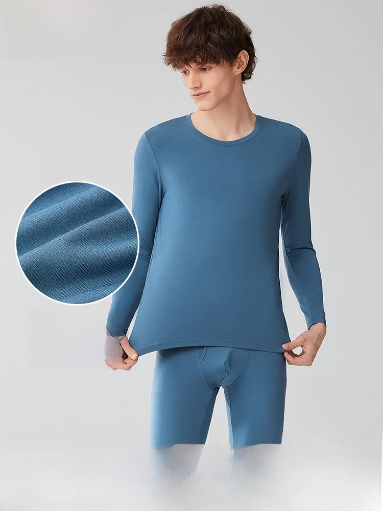 [Тонкий теплый] LanzoYe мужской комплект джинс из теплотехнического материала с