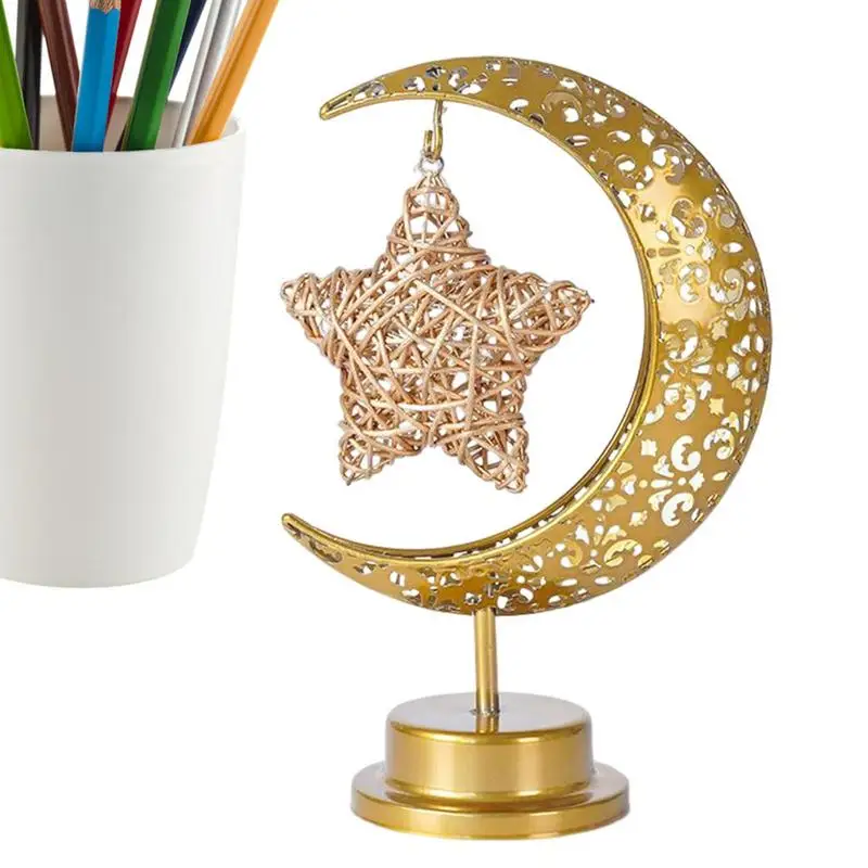 

ИД Лунная лампа, луна, звезда, светодиодная лампа, яркая гирлянда, украшения для дома, Рамадан, кареем, исламский мусульманский фестиваль, яркая лампа