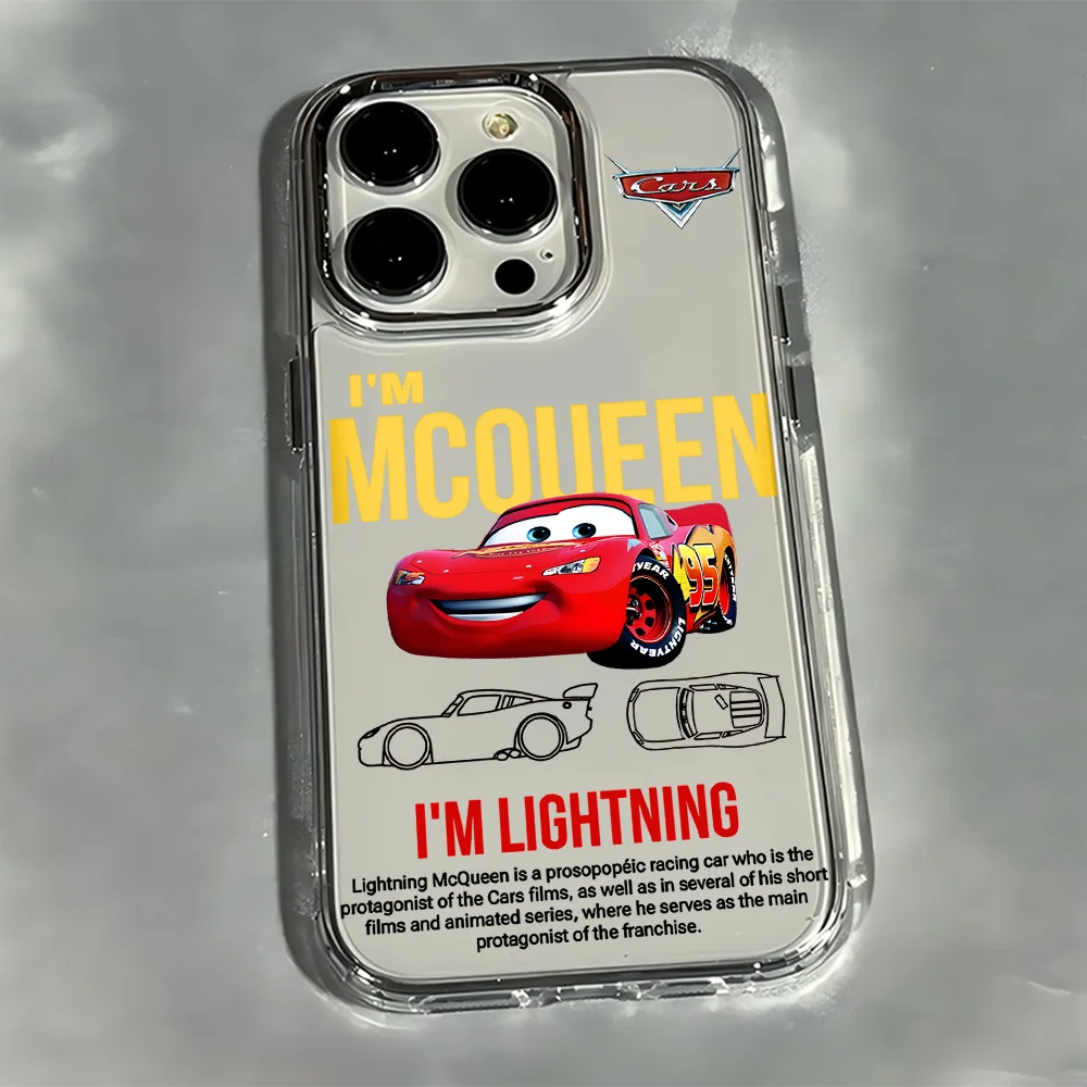 Фото Чехол для телефона Cars L-Lightning M-McQueen для Samsung Galaxy S25 S24 S23 S22 S21 S20 Note20 FE Ultra Edge Plus 4G 5G, прозрачный №4