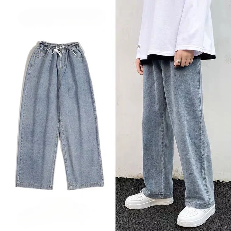 

Джинсы мужские Стрейчевые с завышенной талией, широкие, из хлопка