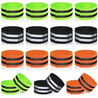 18 pieces reflective bands running reflector bands for wristarmanklelegfor night runningnight walkingcycling