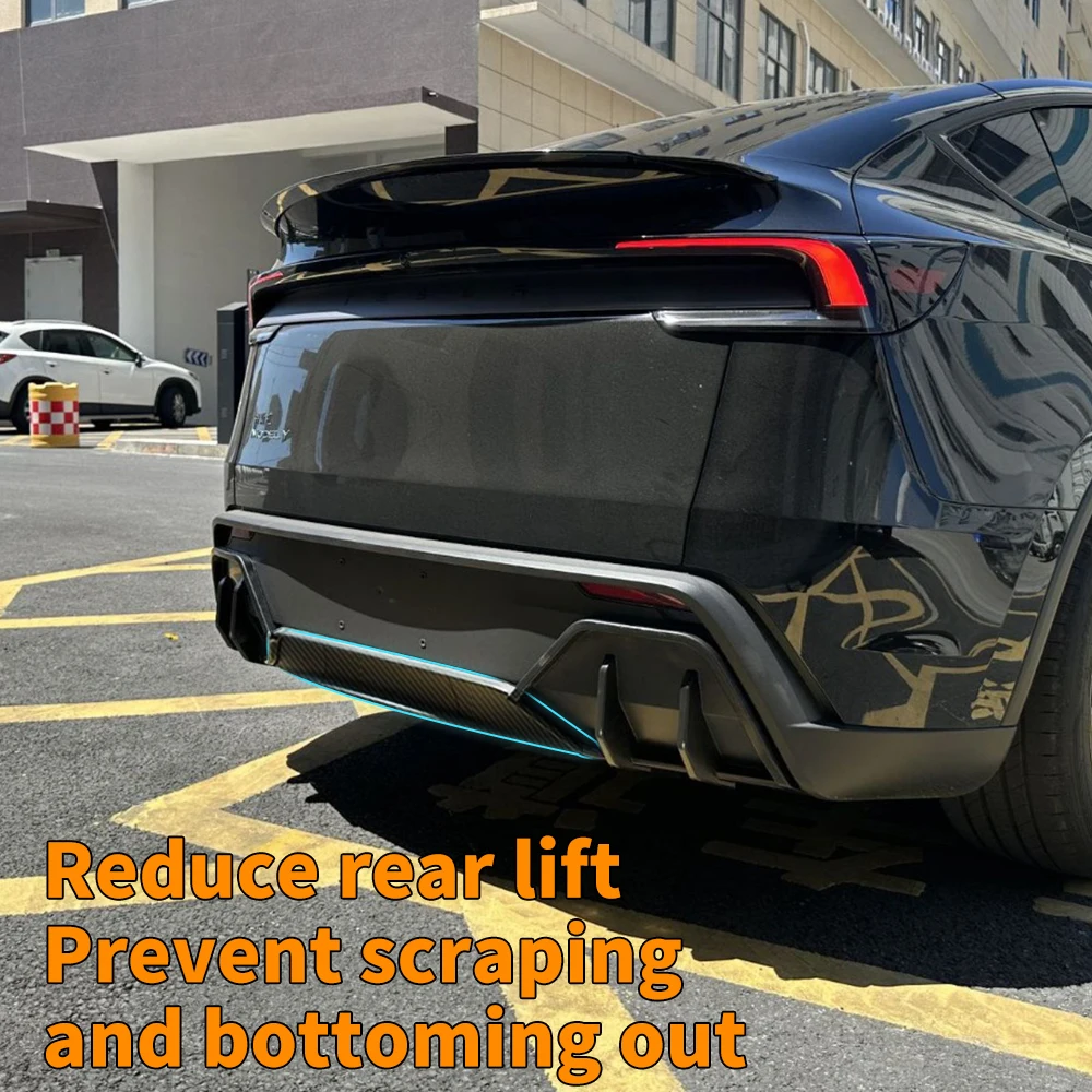 Фото ABS-спойлеры для Tesla Model Y Juniper 2025-2026: задний сплиттер, боковые спойлеры, малый задний спойлер. Автоаксессуары. №5