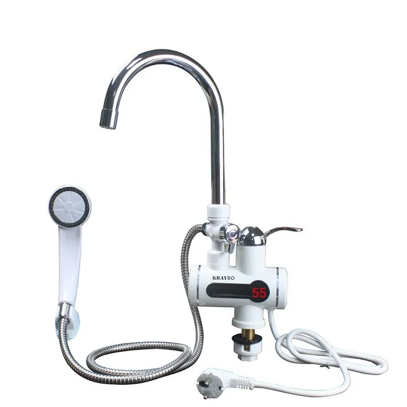 

DEKAXI 3000W Instant Water Heater Tap Tankless Water Heater Shower Kitchen Instant Faucet 2 Kinds of Out Mode