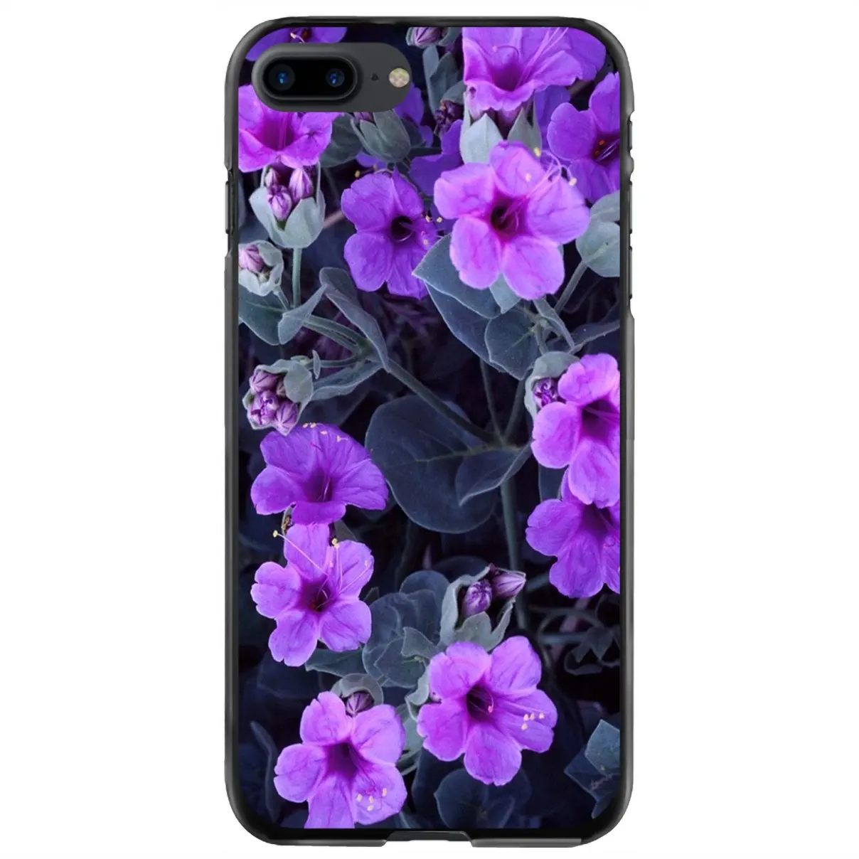 

Жесткий чехол для телефона с милым фиолетовым цветком для iPhone 11 12 13 14 Pro MAX Mini 5 5S SE 6 6S 7 8 Plus 10 X XR XS