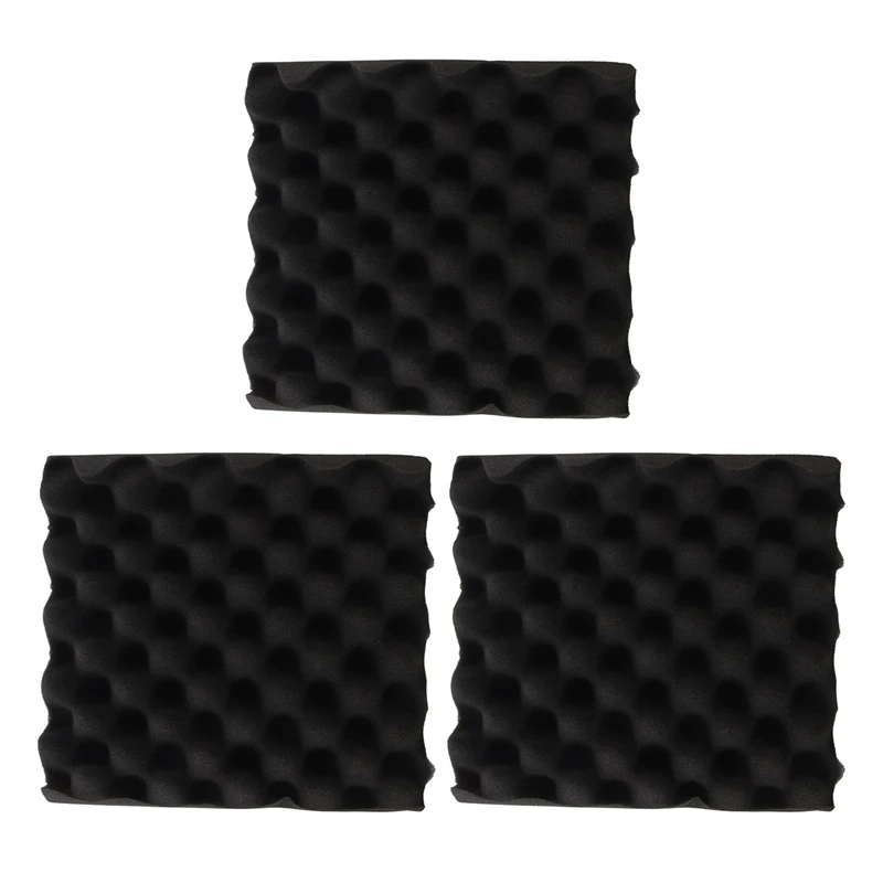 

BEAU-4X 25X25X5CM Sound Insulation Foam Egg Crate Studio Acoustic Foam Sound Insulation Treatment Egg Profile Wedge