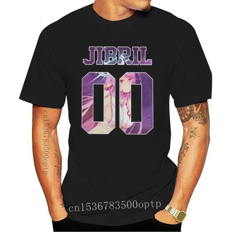 

Man Clothing New Jibril Jersey No Game No Life Men's T Shirts Funny Tees Short Sleeve O Neck T-Shirts 100% Cotton 4XL 5XL 6X