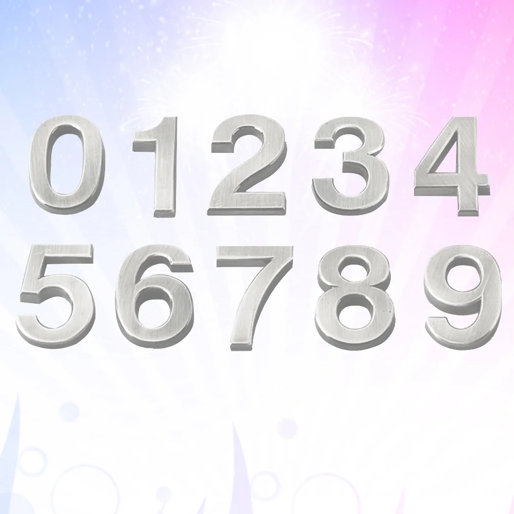 

Numbers Number Door Address Sign Plaque Mailbox 0 Sticker Self Adhesive Decal Street Stickers Room Apartment Reflective Plate