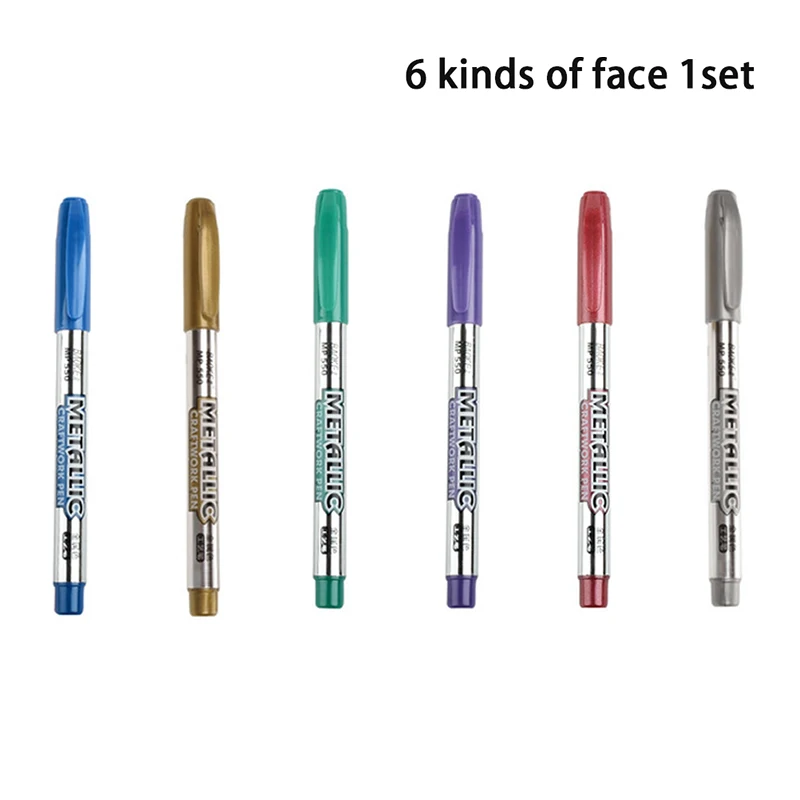 

Metallic Pen Gold Silver Resin Drawing Pen Acrylic Paint DIY Epoxy Resin Mold Highlights Permanent Marker Craftwork Pen