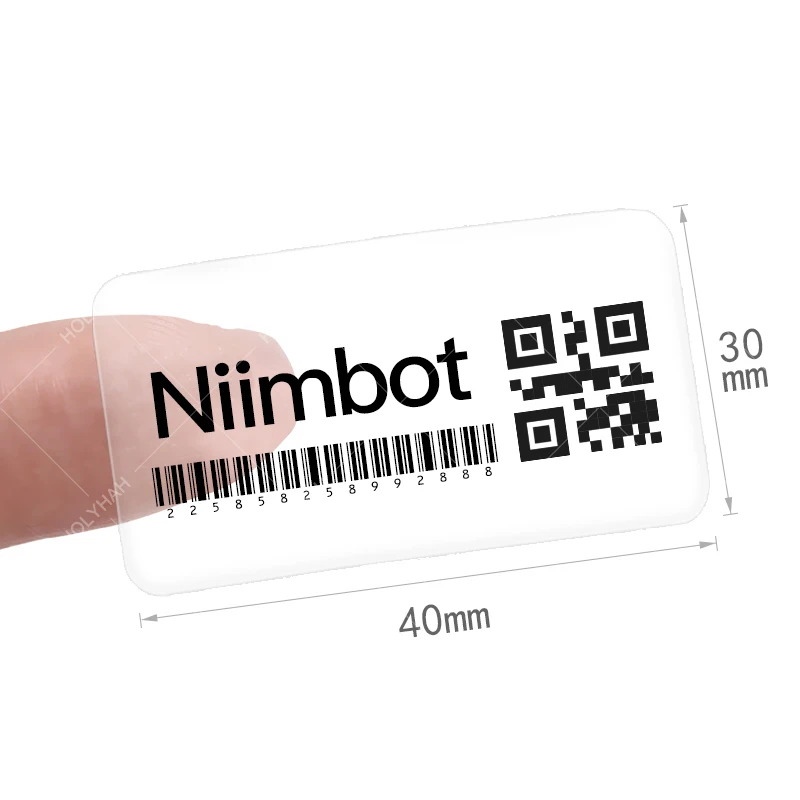 Прозрачная печатная бумага NIIMBOT B1 B21 B203 клейкая наклейка термоэтикетка штрих-кода