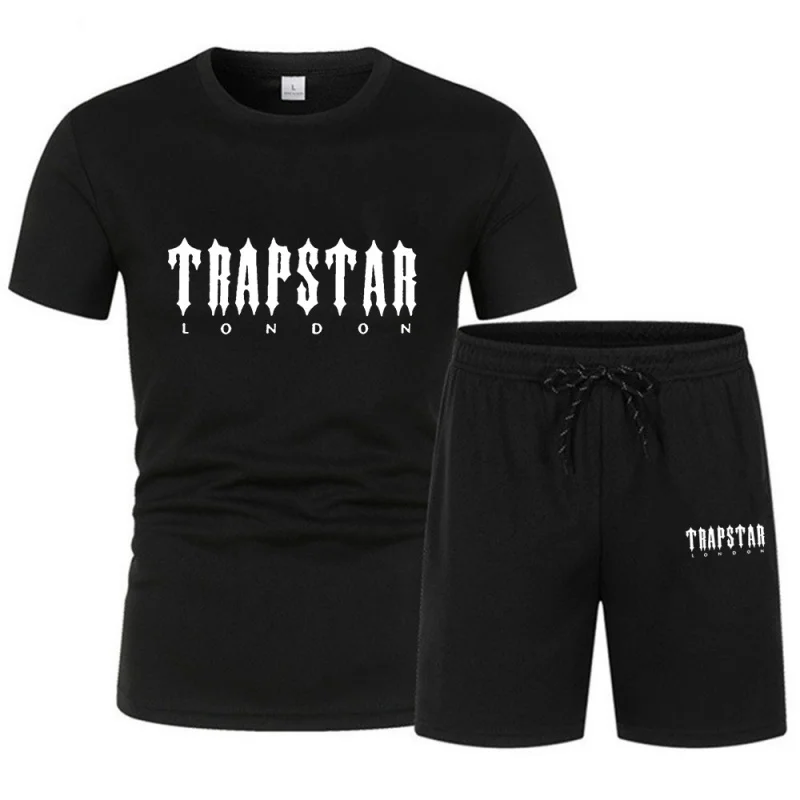 

2023 Summer New Men's Short Sleeve Shorts Leisure Suit Men's Mesh Breathable Leisure Sports Suit Men's Sportswear Workout Clothe