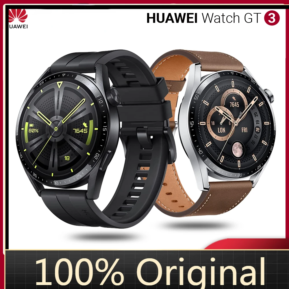 

HUAWEI WATCH GT 3 Smartwatch | 2 Weeks Battery Life | All-day SpO2 Monitoring | Personal AI Running Coach | Accurate Heart