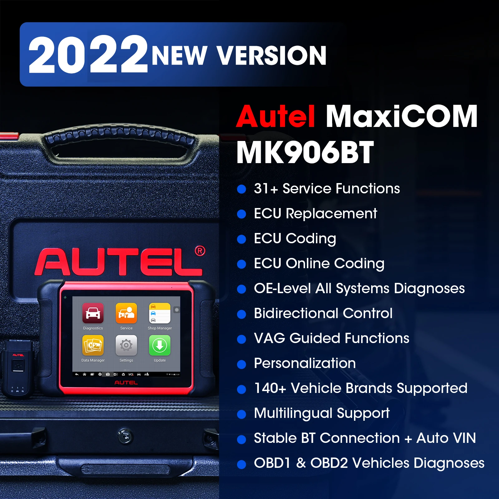 	Autel MaxiCOM MK906PRO Car Dia	