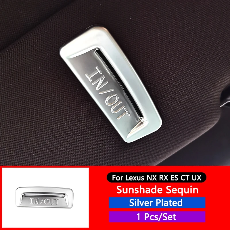 

Декоративные накладки на ручки солнцезащитного козырька QHCP ABS для Lexus NX RX ES UX CT, аксессуары для стайлинга интерьера