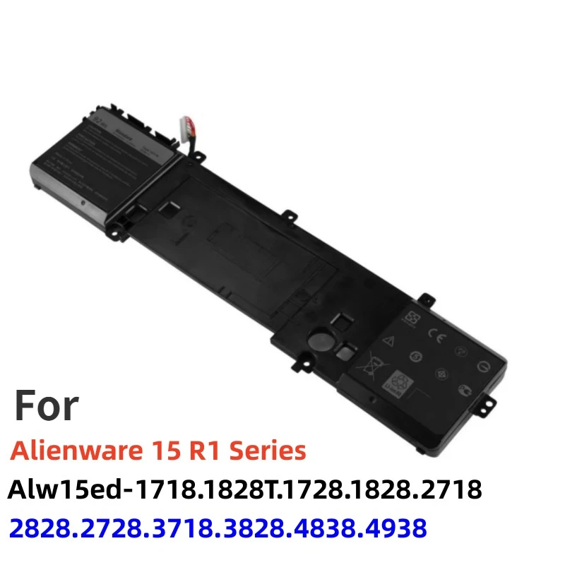 

Аккумулятор для ноутбука Alienware 15 R2 ALW15ED-1718 5600 2718 2828 3718 3828 4838 с большой емкостью и длительным сроком службы, 4938 мАч