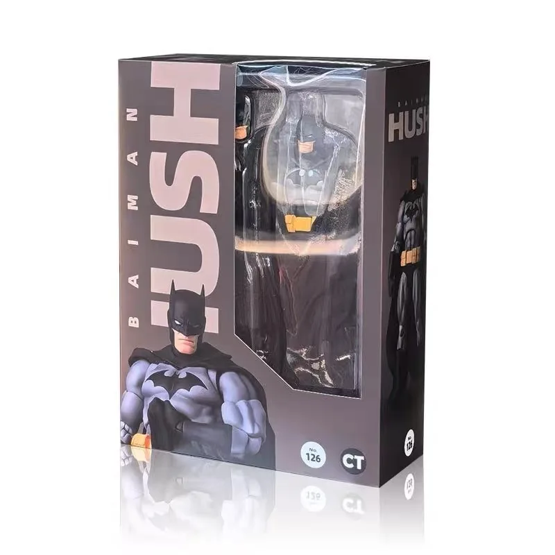 Фото В наличии Ct Toys Batman Hush Mafex 126, черная версия, летучая мышь, человек, Dc, аниме, фигурка, статуя, модель, подарки на заказ, детские игрушки №4